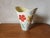 Vintage French Wide Neck Vase with Hand-Painted Flowers and Yellow Interior from Vallauris, 1960s For Sale - Image 11 of 11