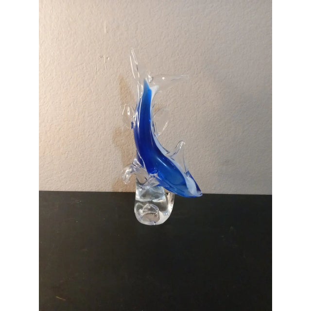 Signed 1980 Zanetti Murano Italy Dolphin Sculpture For Sale In Dallas - Image 6 of 8