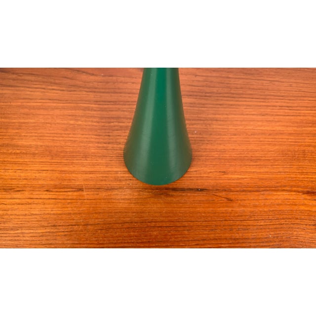 Green Mid-Century Danish Wooden Candleholder, 1960s For Sale - Image 8 of 14