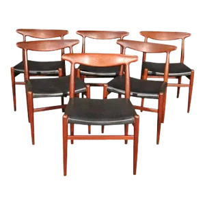 Hans Wegner W2 Dining Chairs for c.m. Madsen