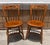 Farmhouse Pair Vintage Nichols & Stone Solid Maple Wood Stenciled Chairs For Sale - Image 3 of 10