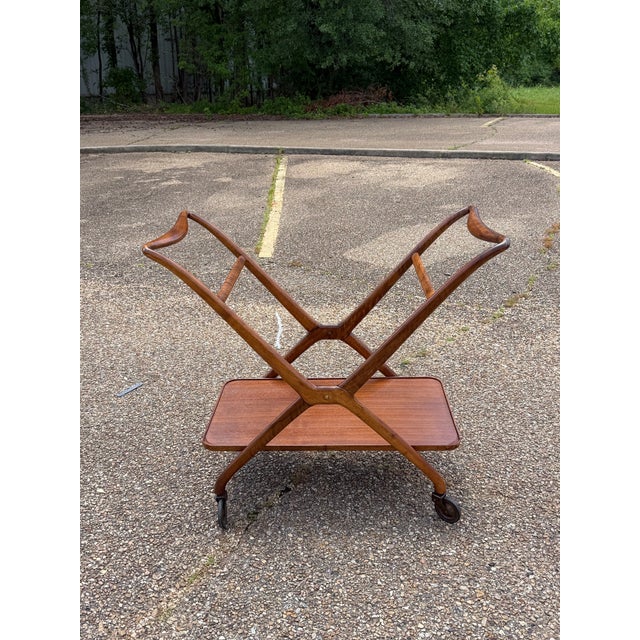 1950s Model 67 Folding Bar Cart by Ico Parisi for Angelo De Baggis For Sale - Image 6 of 10