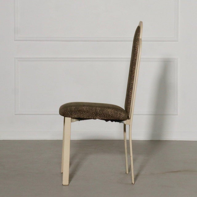 1990s 1990s Post Modern Art Deco Leopard Side Chairs - A Pair For Sale - Image 5 of 10