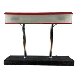 Table Lamp in Metal and Glass from Stilux, 1950s For Sale