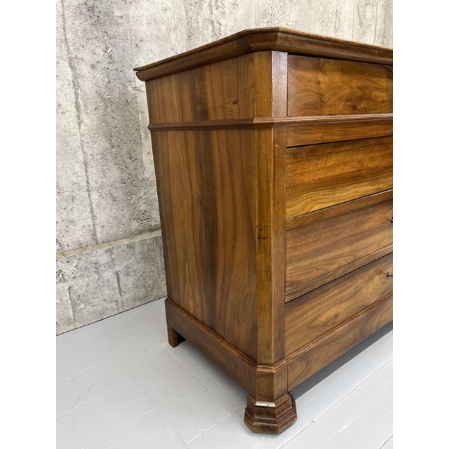 Brown French Chest of Drawers, 1950s For Sale - Image 8 of 14