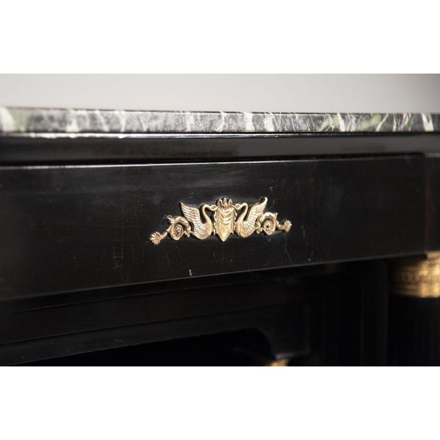Late 19th Century Napoleon III Black Secretaire, Late 19th Century For Sale - Image 5 of 18