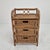 An elegant vintage mid-century modern mid-sized chest of drawers featuring an organic, structural frame crafted from high-...