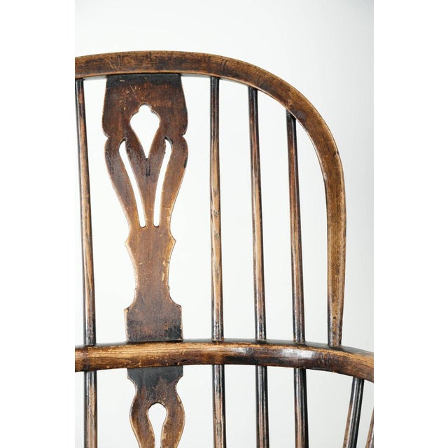 Antique English Windsor Highback Chair, 1800s For Sale - Image 11 of 13