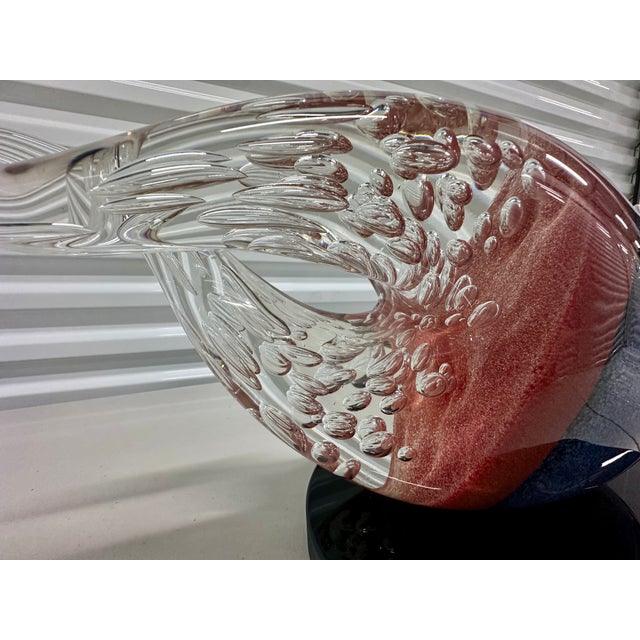 Stefano Toso “Cometa” Murano Art Glass Sculpture, Signed, 19”, Omaggio a Christian R. Lassen, Provenance Included For Sale - Image 15 of 17