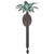 Vintage Brass and Iron Palm Tree Sconces For Sale - Image 4 of 7
