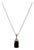 2 Carat Green Tourmaline & Diamond Pendant / Necklace 14 Karat White Gold, 16"l For Sale