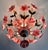A true rare find for vintage lighting collectors and design enthusiasts! This grand, large-scale Murano floral chandelier...