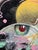2010s Red Eye by C.E. Schrein | Mixed Media Abstract depiction of an eye with vibrant colors. For Sale - Image 5 of 5