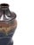 Mid-Century Modern Mid-Century Modern Wavy Hand-Thrown Signed Studio Vase With Blue and Brown Drip Glaze For Sale - Image 3 of 6