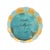 1950 California Art Pottery Turquoise and Gold Lobed Vase, Attributed to Tudor For Sale In San Francisco - Image 6 of 7