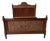 Antique Art Nouveau Ornate Bed with Inlays, 1900 For Sale
