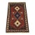Yalameh Rug 1’10” X 2’11” Red Wool Vintage Tribal Hand-Knotted Carpet For Sale