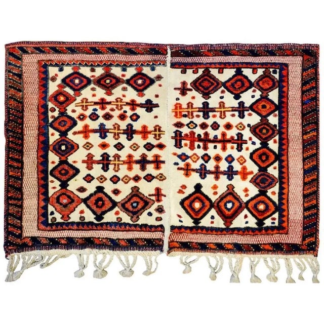Textile Mid-20th Century Afshar Horse Blanket For Sale - Image 7 of 10