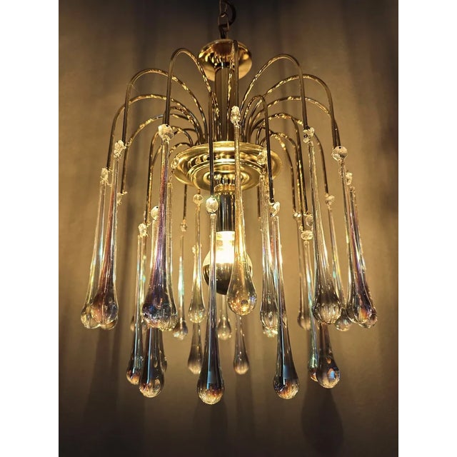 1970s Vintage Teardrop Chandelier, 1970s For Sale - Image 5 of 11
