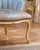 1980s Artisan Louis XV Gold Beech Blue Side Chairs-Pair For Sale - Image 6 of 11