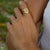 Divine Protection Virgin Mary Gold Vermeil Ring, Size 8 For Sale - Image 10 of 11