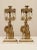 Late 19th Century Antique Victorian Brass Marble Base Girandole Candelabra - 3 Pieces For Sale - Image 5 of 13