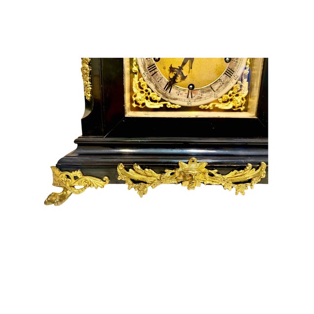 Metal Antique Winterhalder & Hofmeier Bracket Clock** Rare Find Good Condition For Sale - Image 7 of 10