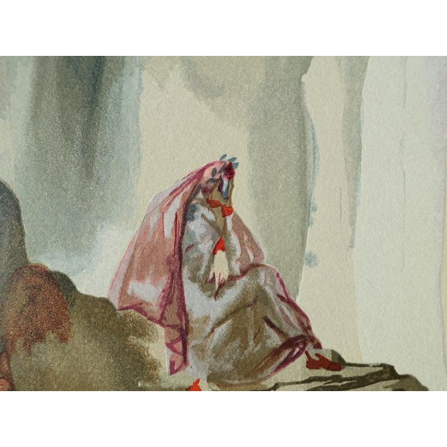 Modern Salvador Dali, The Second Cornice, Woodcut For Sale - Image 3 of 6