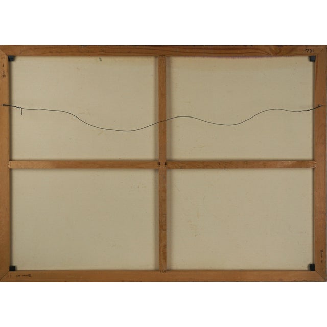 Textile "The Model That Is Not My Wife" Vintage Bay Area Figurative For Sale - Image 7 of 7