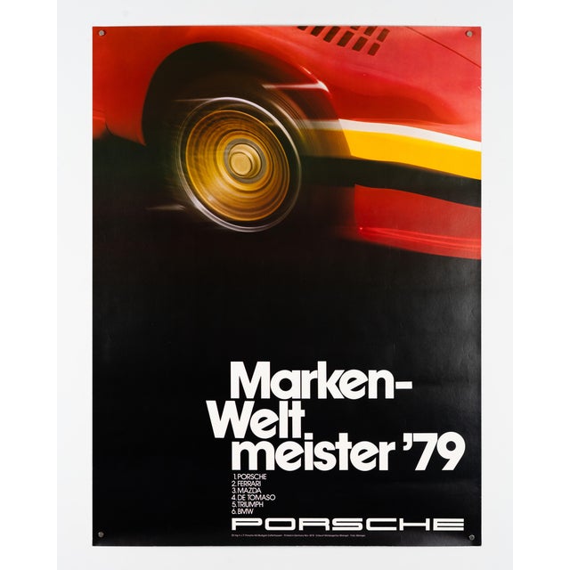 Modern Porsche World Champions 79 Original Porsche Poster, 1979 For Sale - Image 3 of 9