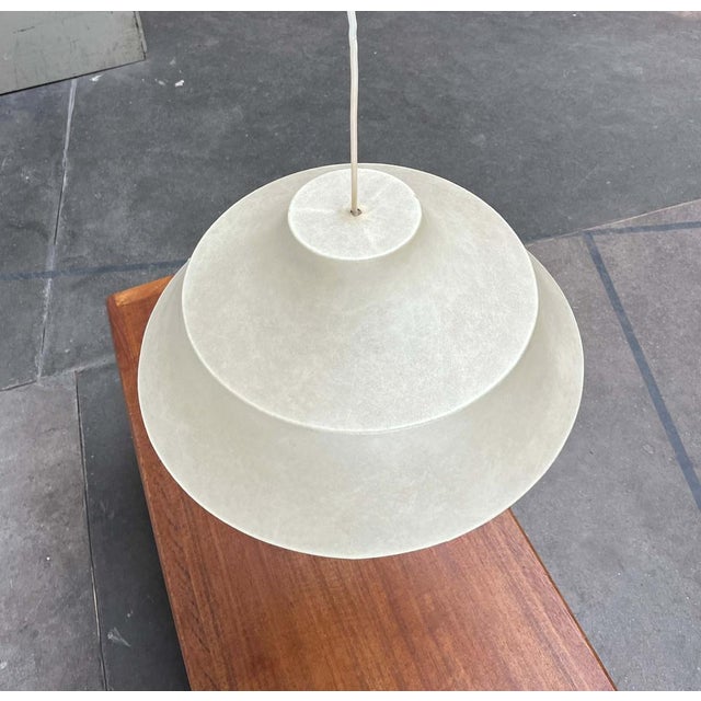 Mid-Century Modern Cocoon Pendant Lamp by Friedel Wauer for Goldkant Leuchten, Germany, 1960s For Sale - Image 12 of 18