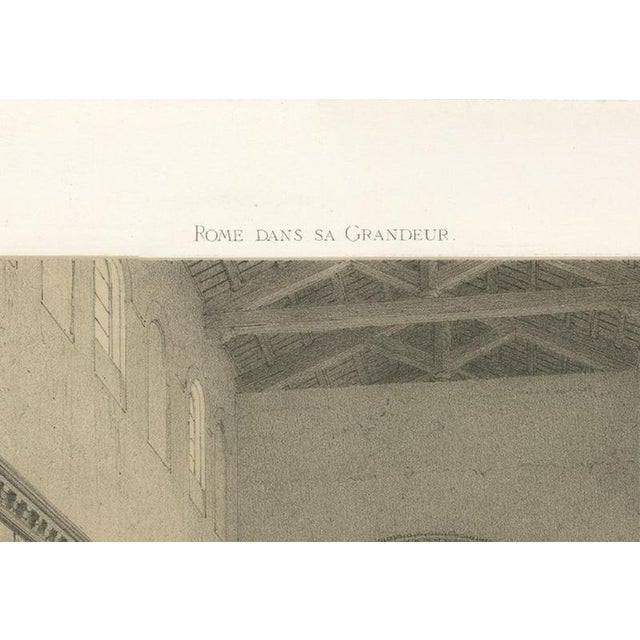 After Bayot, Basilica of San Lorenzo Fuori Le Mura Interior, 1869, Lithograph For Sale - Image 4 of 12