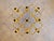 Gold Geometric Brass Chandelier by Gaetano Sciolari for Boulanger, 1970s For Sale - Image 8 of 14