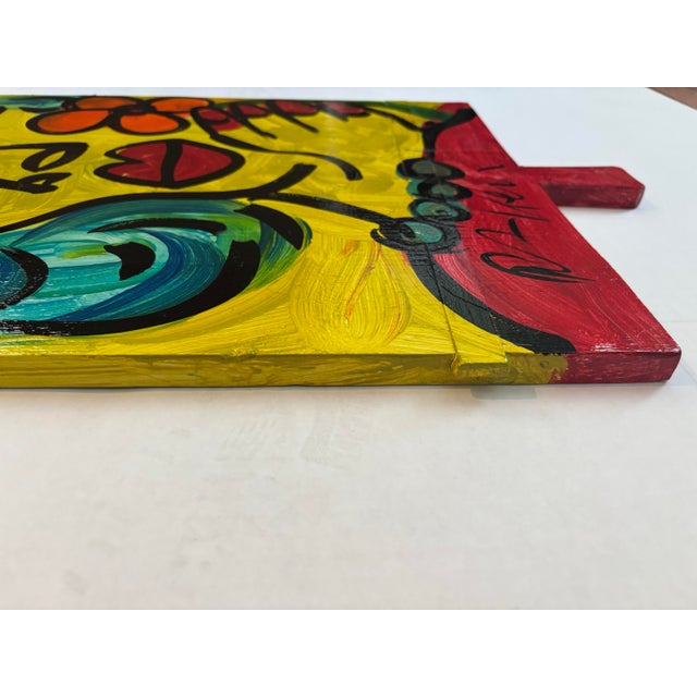 Late 20th Century Peter Keil Portrait Painting on Board For Sale - Image 5 of 6