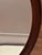 Wood Vintage Oval Mirror in Stained Wood, 1970s For Sale - Image 7 of 17