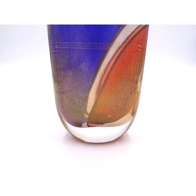 1980s Carnival Collection Murano Glass Vase by Archimede Seguso for Seguso For Sale - Image 5 of 12