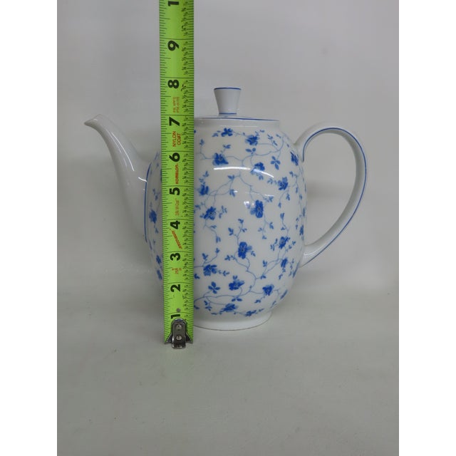 Arzberg Porcelain Blue Flowers Coffee Pot and Lid 4668b For Sale - Image 13 of 15