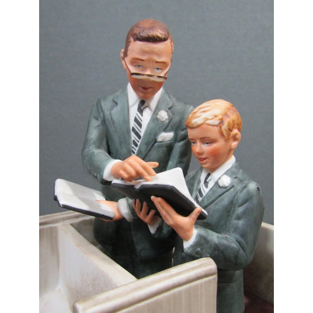 Vintage Gorham Norman Rockwell “In His Spirit” Limited Edition Porcelain Figurine For Sale - Image 4 of 12