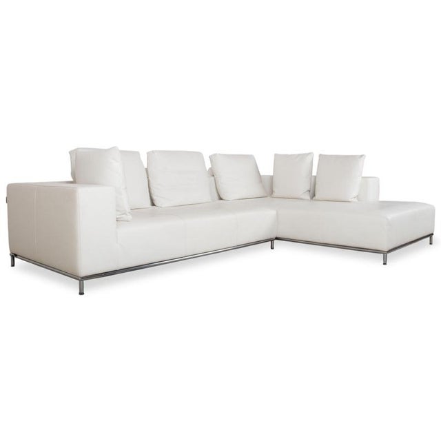 Granada Corner Sofa in Cream Leather from La Nuova Casa For Sale - Image 15 of 15