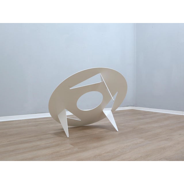 Minimal Round Ulyssimo Coffee Table from U. Muller Reisser, 1990s For Sale - Image 4 of 13