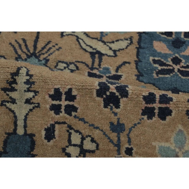 Hand-knotted in wool circa 1890-1899, this pair of 6x6 antique Chinese Ningxia rugs originating from China, is a...