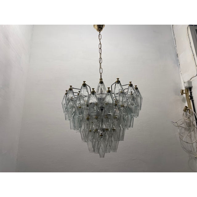 Murano Glass Polygon Chandelier, 1980s For Sale - Image 11 of 14