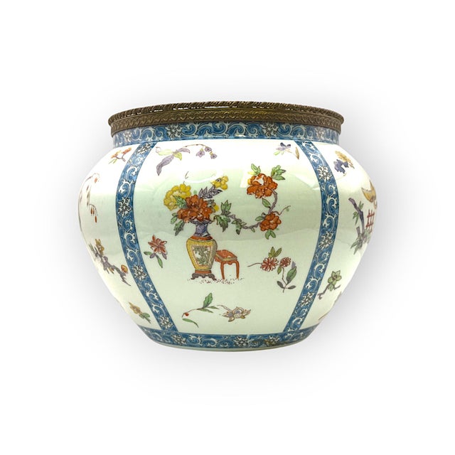 Chinese Limoge Vase from B & Co., France, 1890s For Sale - Image 9 of 9