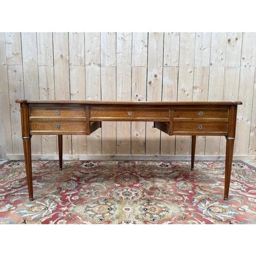 Large Louis XVI Style Flat Desk For Sale - Image 3 of 13