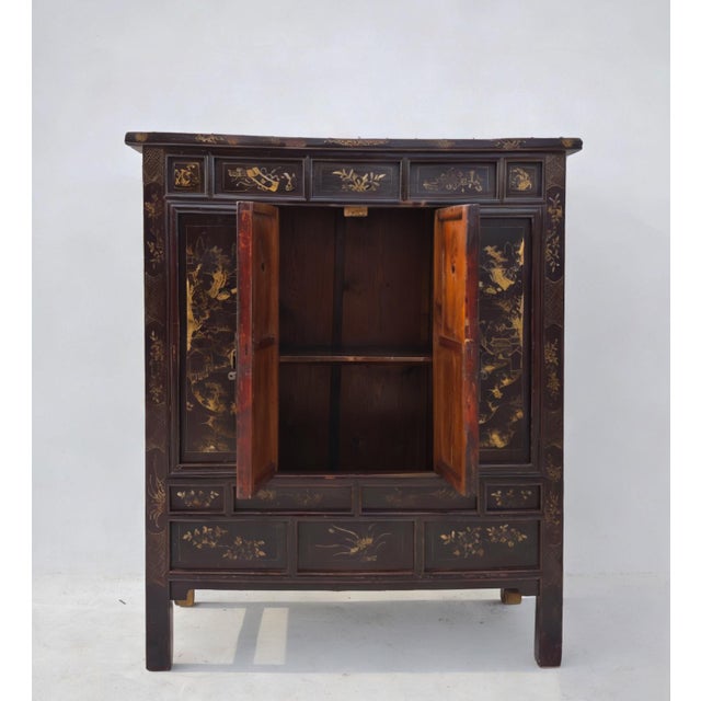 Antique Chinese Chinoiserie-Style Cabinet For Sale - Image 13 of 15