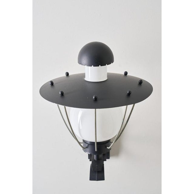 Outdoor Wall Lamp with Metal Shade and Glass Diffuser from Bega, 1970s For Sale - Image 3 of 5