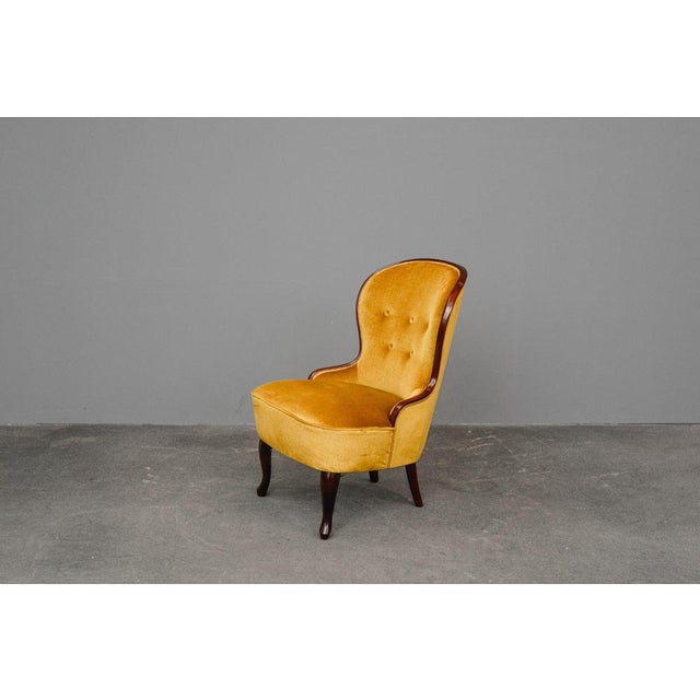 Mid-Century Armchairs in Yellow, Mid-20th Century, Set of 2 For Sale - Image 10 of 18