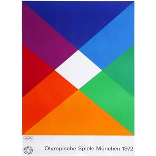 Munich Olympic Games, Max Bill Poster by Max Bill, 1972 For Sale