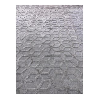 Handmade Wool Pile Rug. 10'6" X 13'8" For Sale