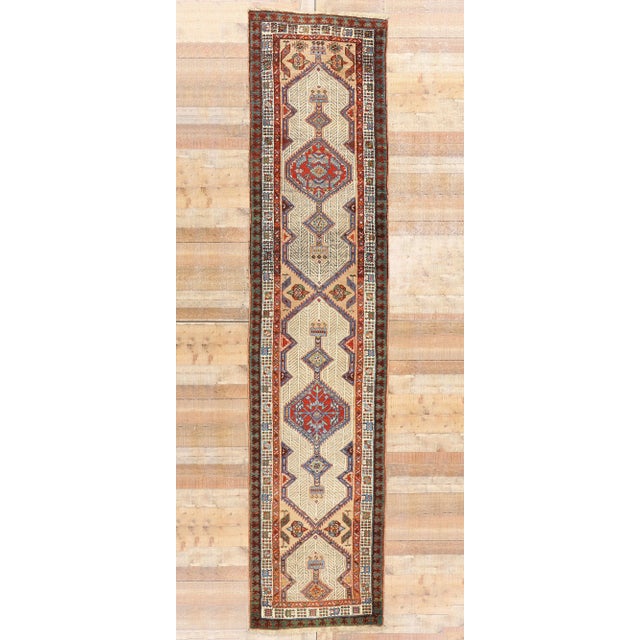 Antique Persian Malayer Rug Runner - 03'02 X 13'07 For Sale - Image 9 of 9